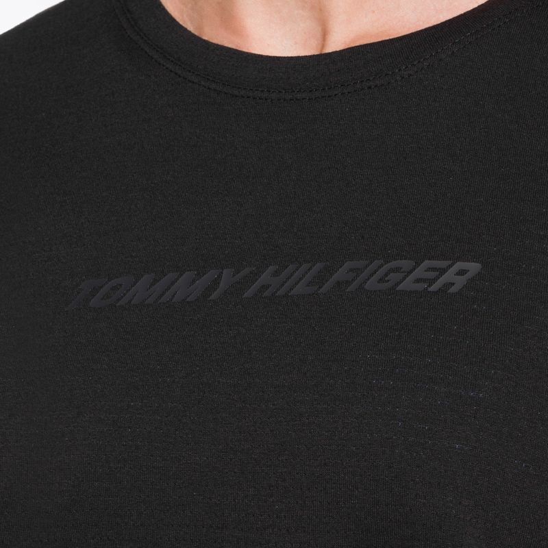 Tommy Hilfiger Performance Mesh Tee fekete női tréning póló 4