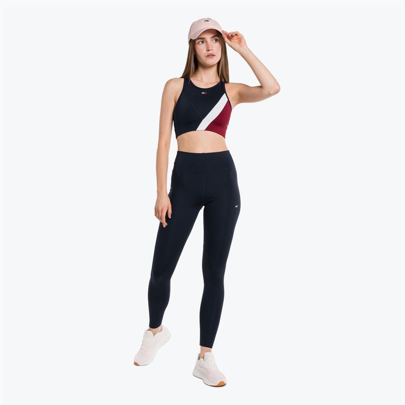 Tommy Hilfiger Mid Intensity Rwb Colour-Block kék fitness melltartó 2
