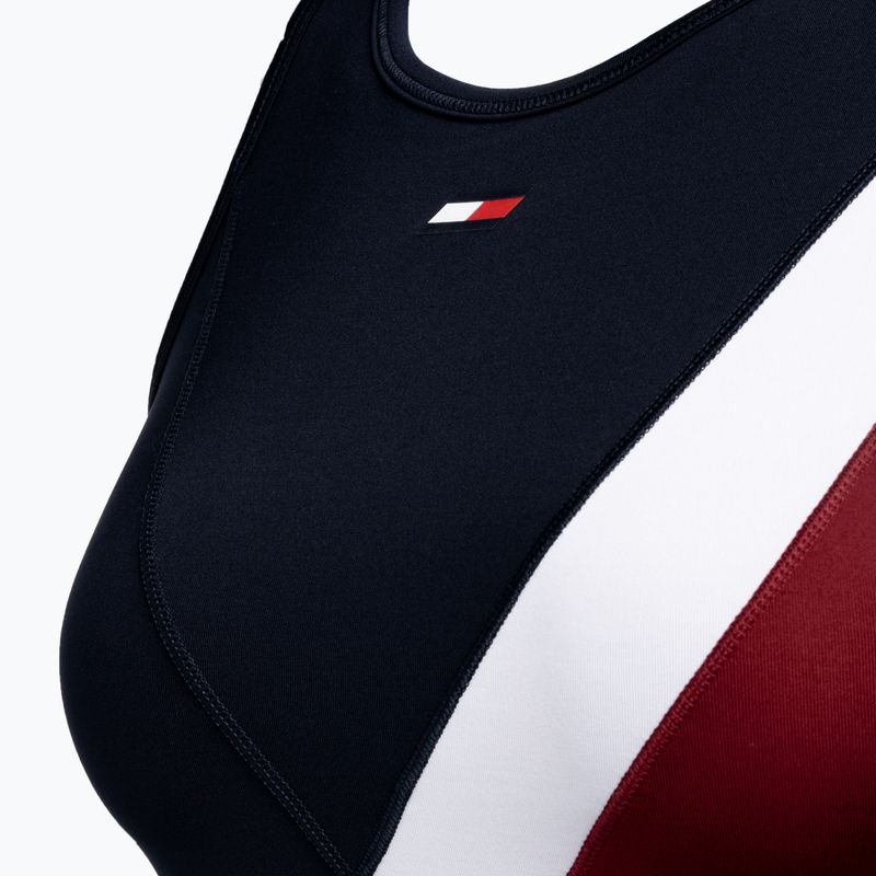 Tommy Hilfiger Mid Intensity Rwb Colour-Block kék fitness melltartó 7
