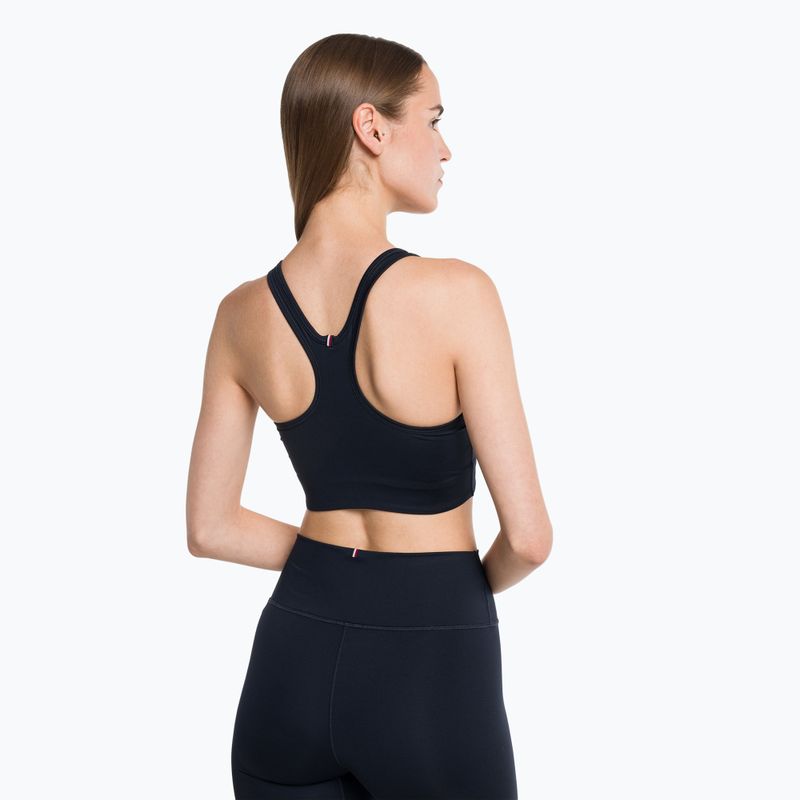 Tommy Hilfiger Mid Intensity Rwb Colour-Block kék fitness melltartó 3