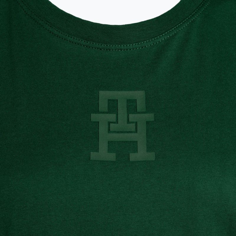 Tommy Hilfiger női tréning póló Regular Th Monogram zöld 7