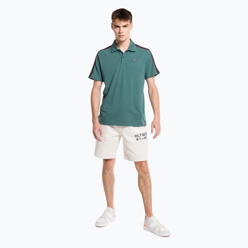 Tommy Hilfiger férfi tréning póló Textured Tape Polo zöld 2