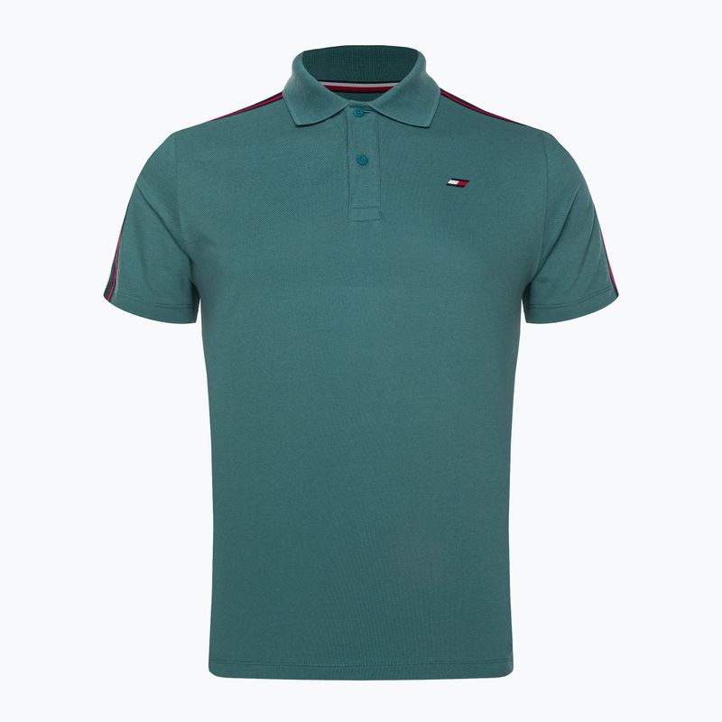 Tommy Hilfiger férfi tréning póló Textured Tape Polo zöld 5