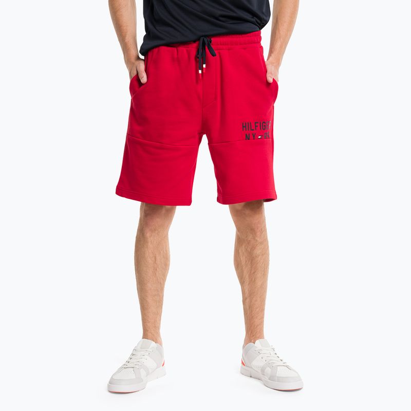 Férfi Tommy Hilfiger Graphic Sweatshort piros