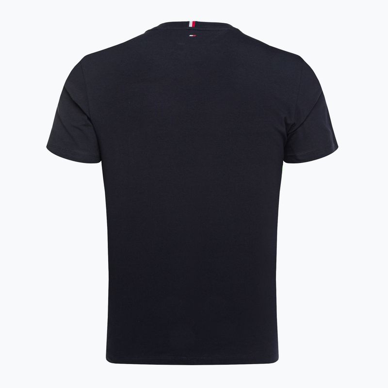 Tommy Hilfiger férfi edzőpóló Colorblocked Mix Media S/S kék 6