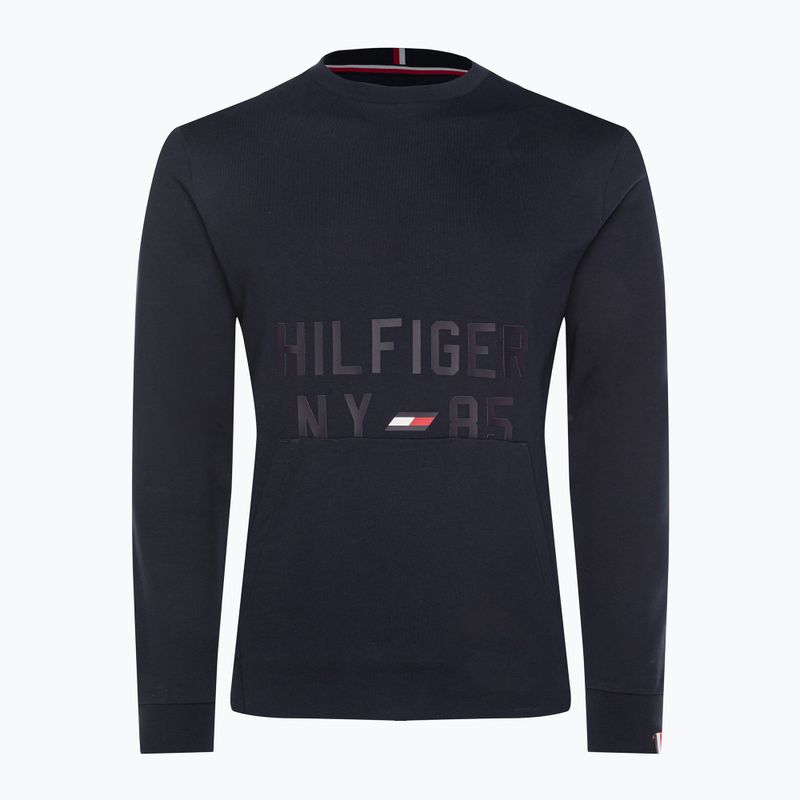 Tommy Hilfiger Graphic Crew kék férfi edzőpulóver 5