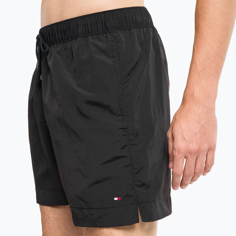 Férfi Tommy Hilfiger Medium húzózsinóros úszónadrág fekete 8