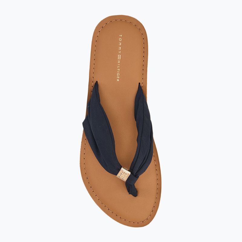 Női flip-flop papucs Tommy Hilfiger Elevated Beach Sandal space blue 5