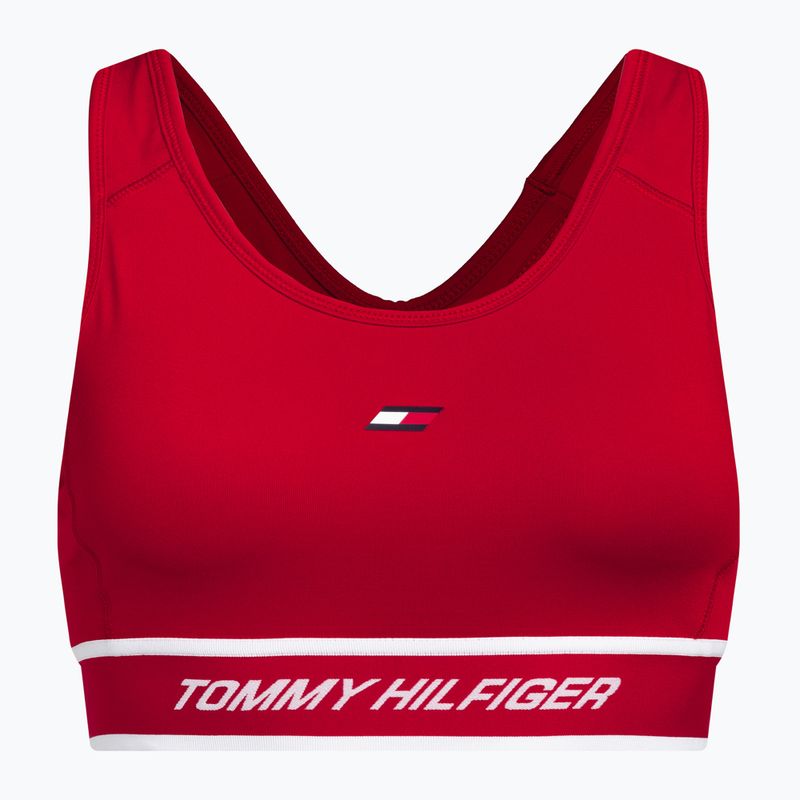 Tommy Hilfiger Mid Int Tape Racer Back piros fitness melltartó 5