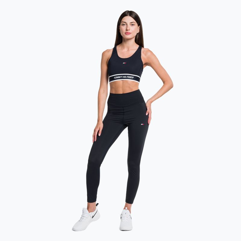 Tommy Hilfiger Mid Int Tape Racer Back kék fitness melltartó 2