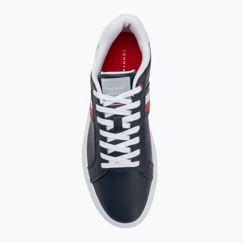Tommy Hilfiger Essential Leather Cupsole sivatagi égbolt férfi cipő 5