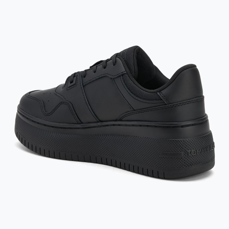 Női cipők Tommy Jeans Retro Basket Flatform Ess triple black 3