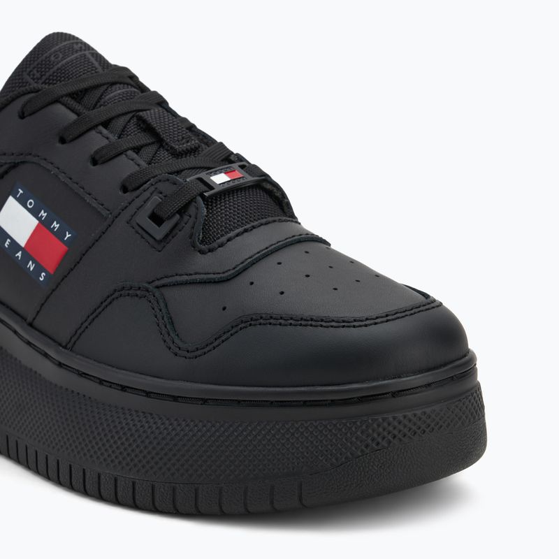 Női cipők Tommy Jeans Retro Basket Flatform Ess triple black 7