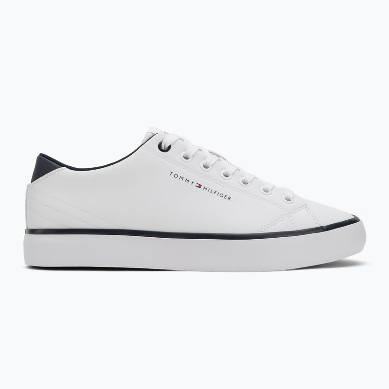 Tommy Hilfiger férfi edzőcipő Th Hi Vulc Core Low Leather Ess YBS fehér 2