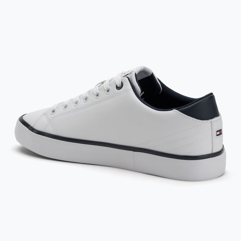 Tommy Hilfiger férfi edzőcipő Th Hi Vulc Core Low Leather Ess YBS fehér 3
