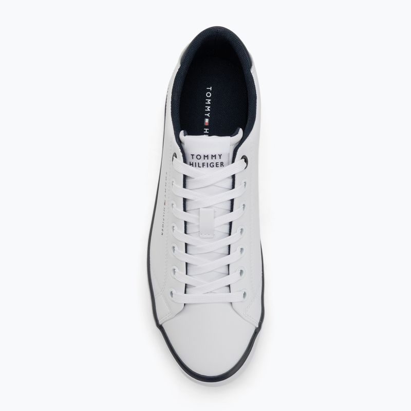 Tommy Hilfiger férfi edzőcipő Th Hi Vulc Core Low Leather Ess YBS fehér 5