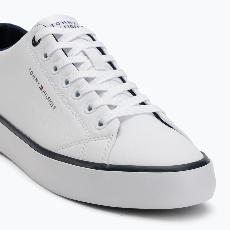 Tommy Hilfiger férfi edzőcipő Th Hi Vulc Core Low Leather Ess YBS fehér 7
