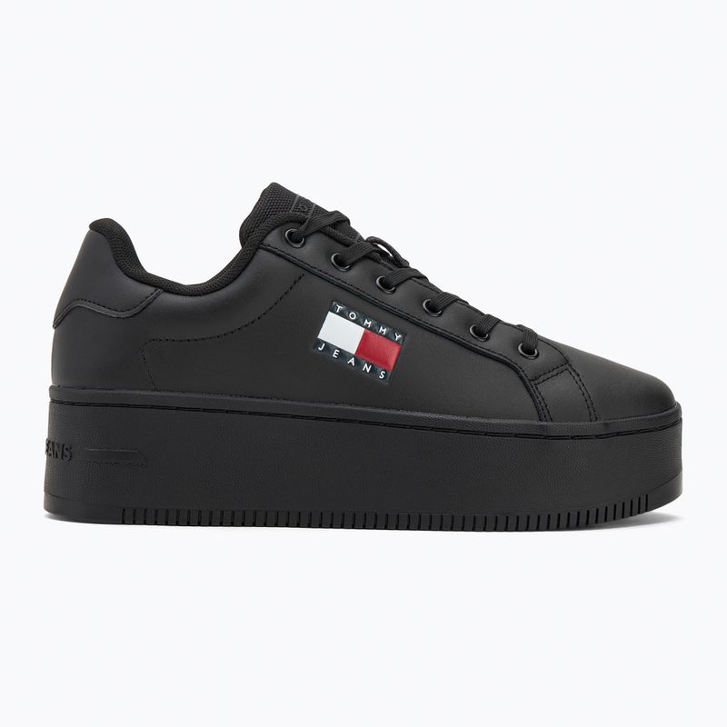 Tommy Jeans női cipő Tjw Flatform Cupsole Ess fekete 2