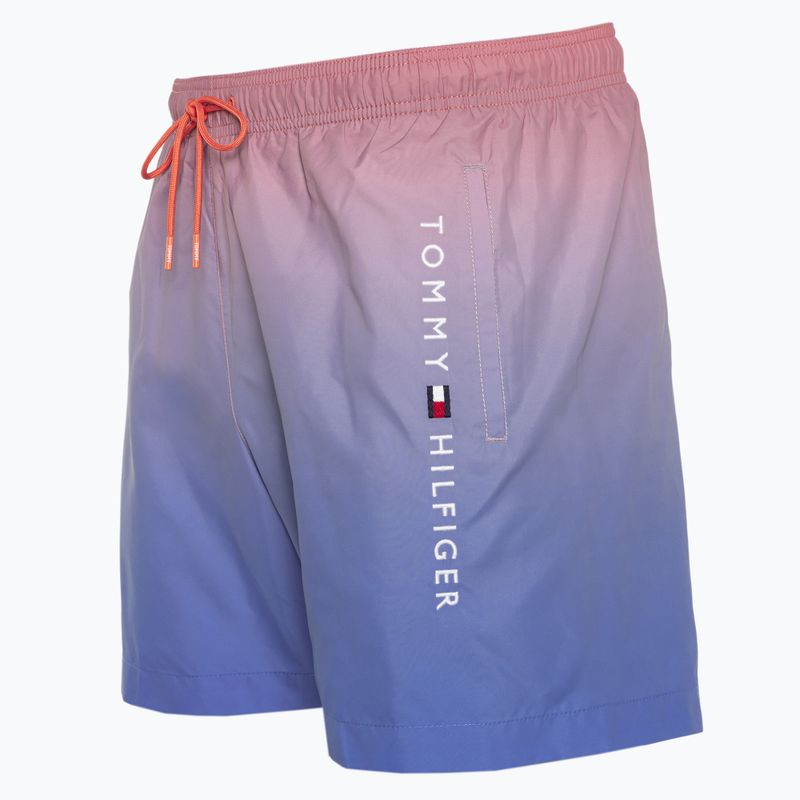 Férfi úszónadrág Tommy Hilfiger Medium Drawstring Print ombre coral blossom/blue spell 3