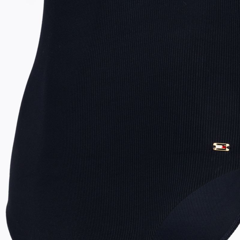 Női egyrészes fürdőruha Tommy Hilfiger Triangle One Piece Rp deser skye 3