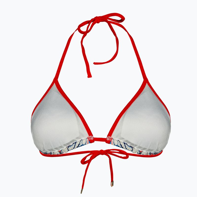 Fürdőruha felső Tommy Hilfiger Triangle Rp Print drops motion ecru 2
