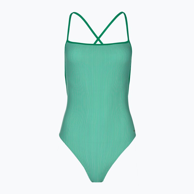 Női egyrészes fürdőruha Tommy Hilfiger Straight Neck Print ithaca olimpic green