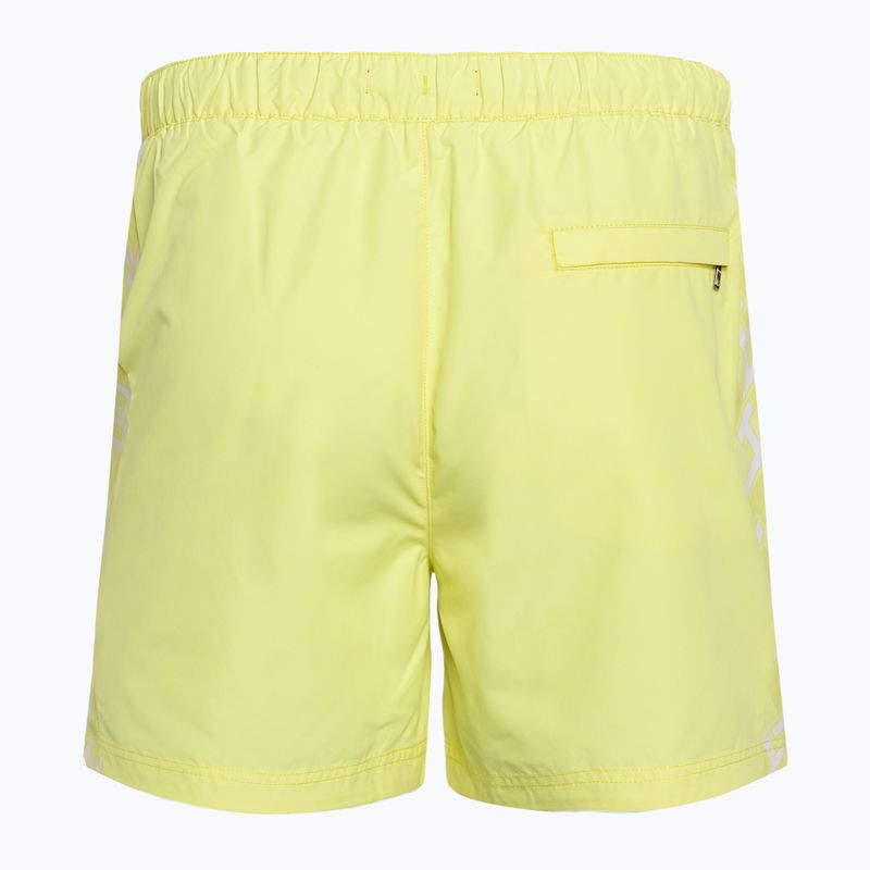 Férfi úszónadrág Tommy Hilfiger SF Medium Drawstring Print reactive monogram yellow tulip 2