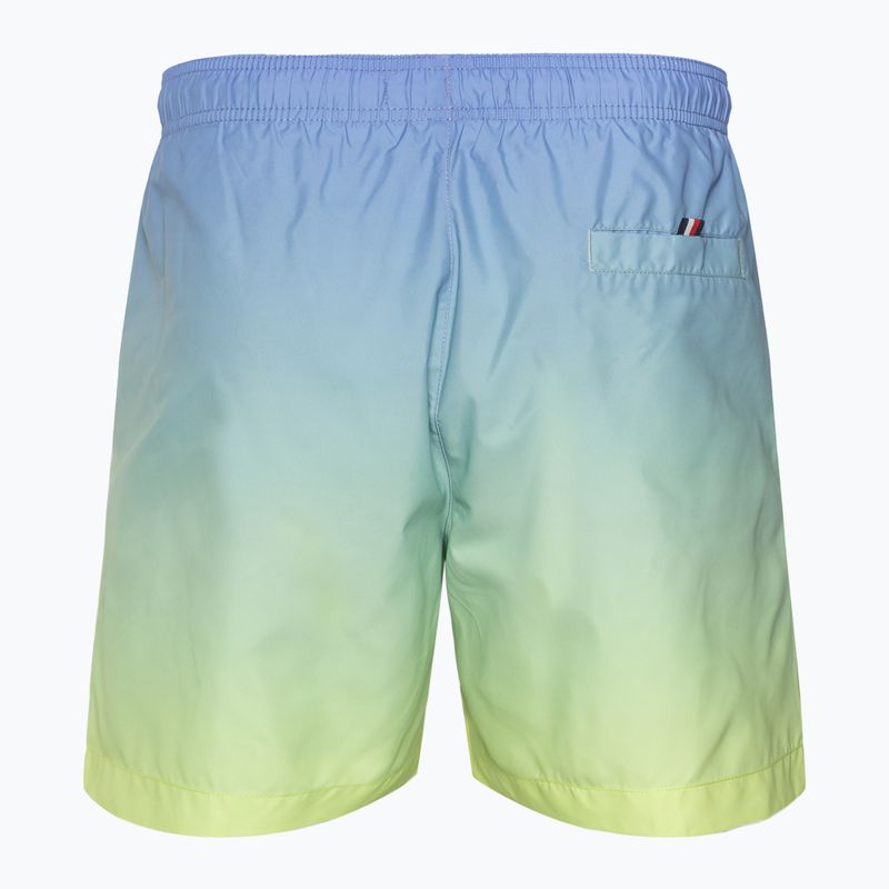 Férfi úszónadrág Tommy Hilfiger Medium Drawstring Print ombre blue spell/yellow tulip 2