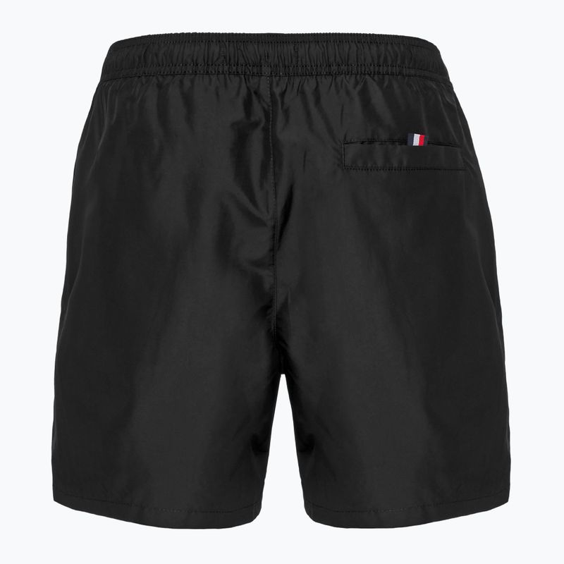 Férfi Tommy Hilfiger Medium húzózsinóros úszónadrág fekete 2