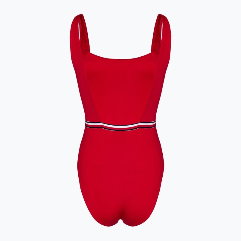 Női egyrészes fürdőruha Tommy Hilfiger Square Neck One Piece primary red 2