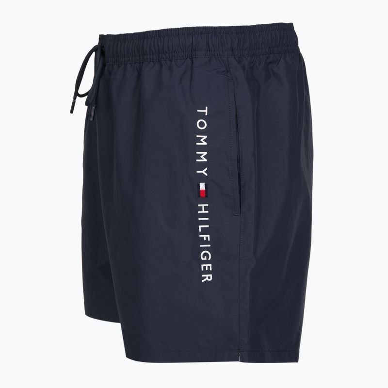 Férfi Tommy Hilfiger Medium Drawstring desert sky úszónadrág 3