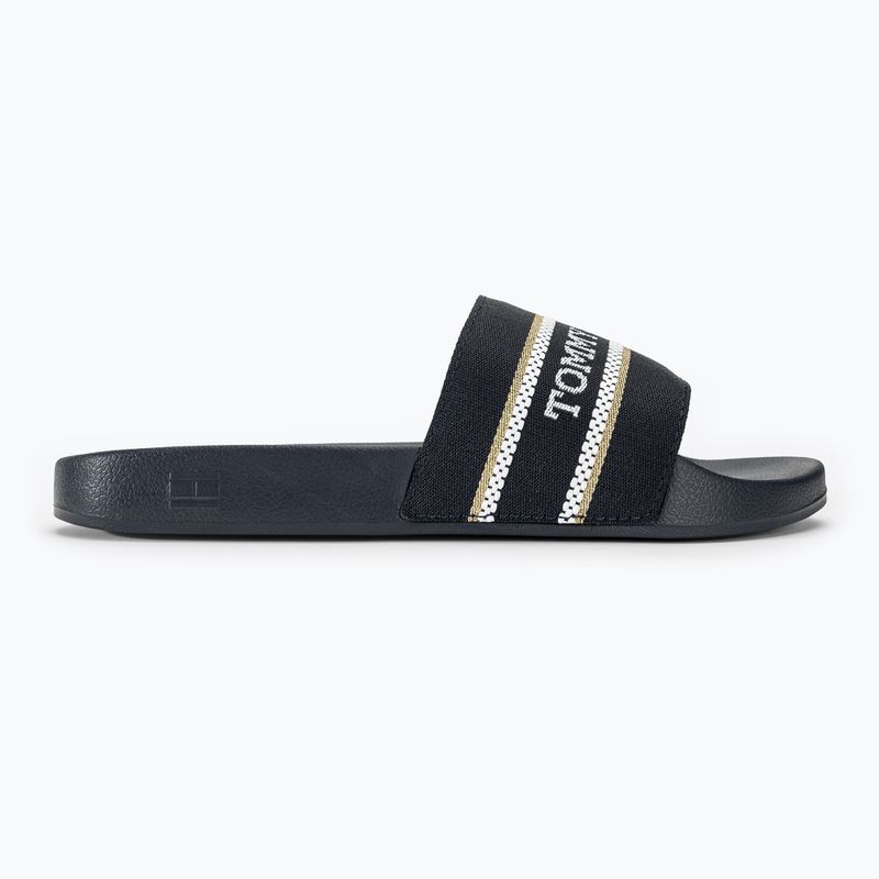 Tommy Hilfiger női flip-flopok Poolslide With Webbing space kék 2