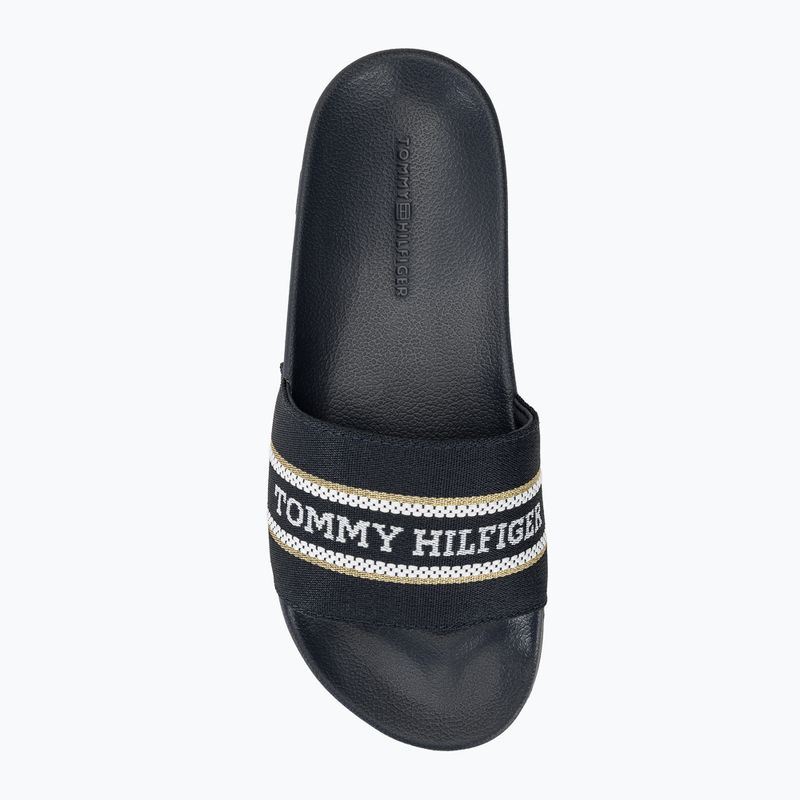 Tommy Hilfiger női flip-flopok Poolslide With Webbing space kék 6