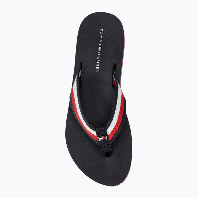 Női flip-flop papucs Tommy Hilfiger Corporate Beach Sandal red white blue 5