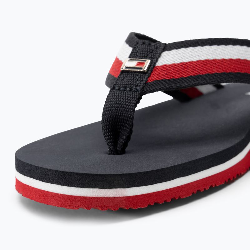 Női flip-flop papucs Tommy Hilfiger Corporate Beach Sandal red white blue 7