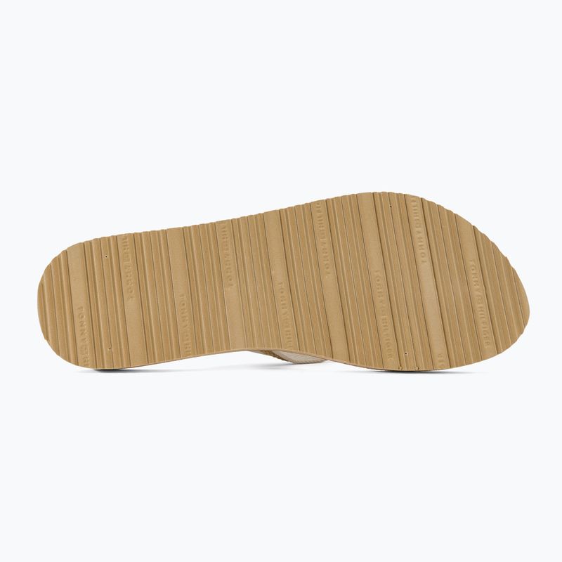 Tommy Hilfiger női Cork Beach Sandal harvest búza flip flopok 5