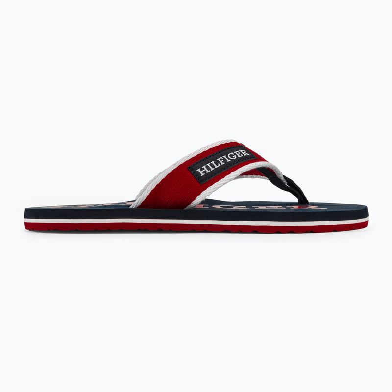 Férfi flop-flop papucs Tommy Hilfiger Patch Beach Sandal primary red 2