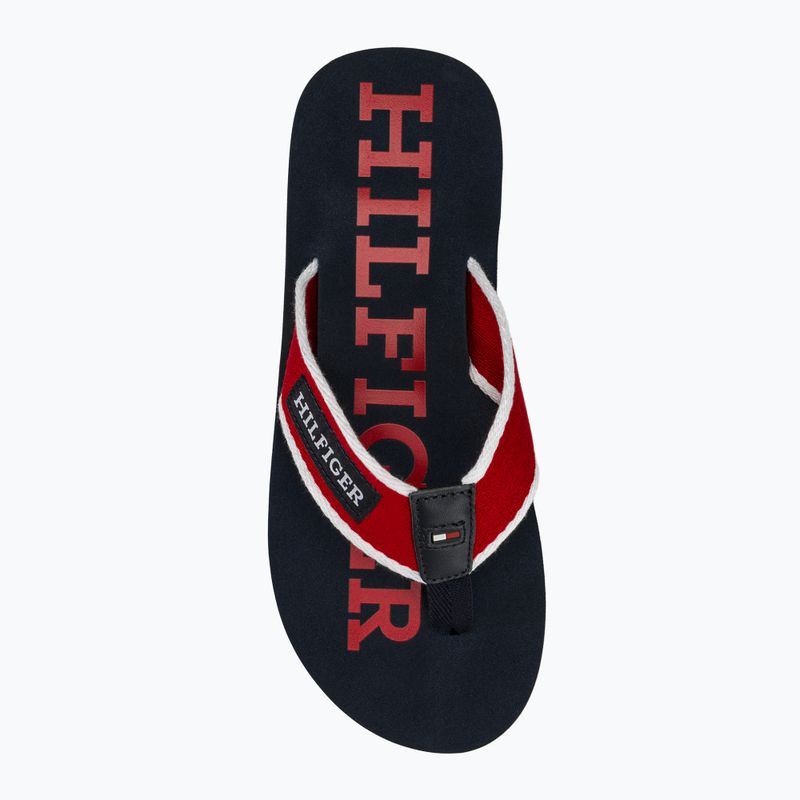 Férfi flop-flop papucs Tommy Hilfiger Patch Beach Sandal primary red 5