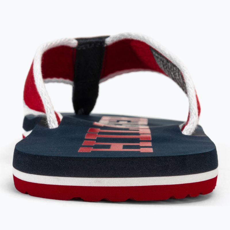 Férfi flop-flop papucs Tommy Hilfiger Patch Beach Sandal primary red 6