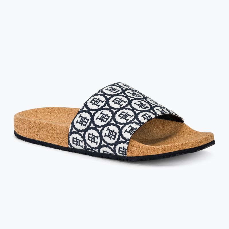 Női papucs Tommy Hilfiger Emblem Cork Slide space blue