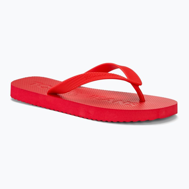 Férfi Tommy Jeans Beach Flip Flop mély bíborvörös