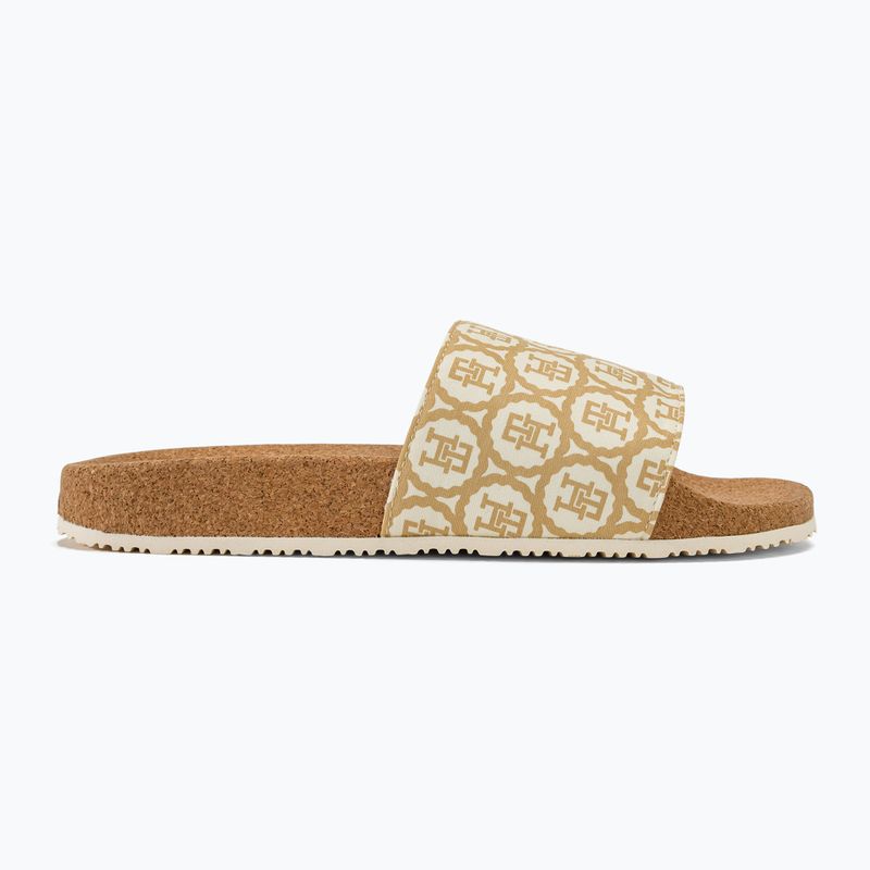 Női papucs Tommy Hilfiger Emblem Cork Slide calico 2