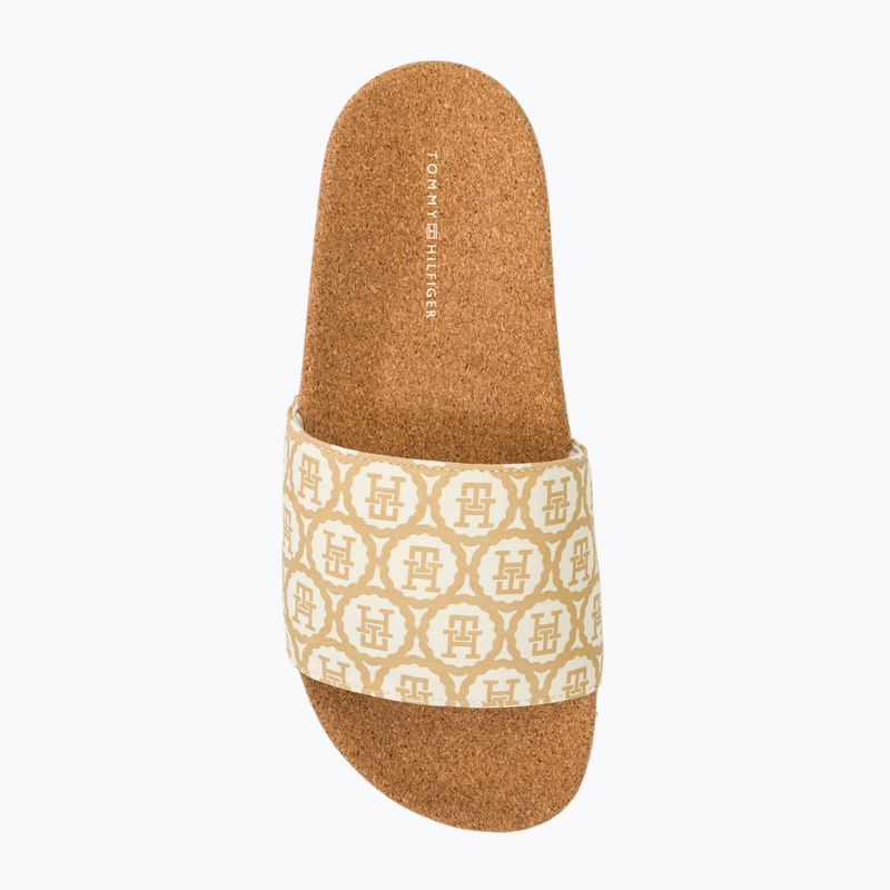 Női papucs Tommy Hilfiger Emblem Cork Slide calico 5