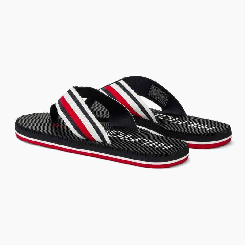 Férfi Tommy Hilfiger Massage Footbed Oly Beach Sandal sivatagi égbolt flip flopok 3