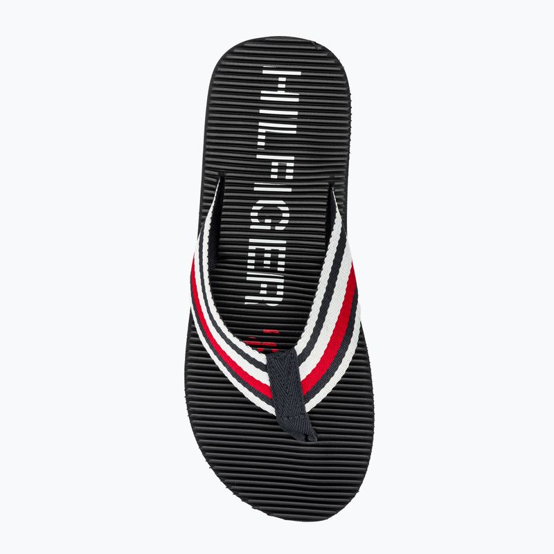 Férfi Tommy Hilfiger Massage Footbed Oly Beach Sandal sivatagi égbolt flip flopok 6