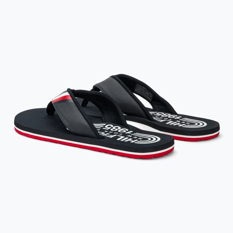 Férfi Tommy Hilfiger Rwb párnázott strandszandál DW5 desert sky flip flopok 3