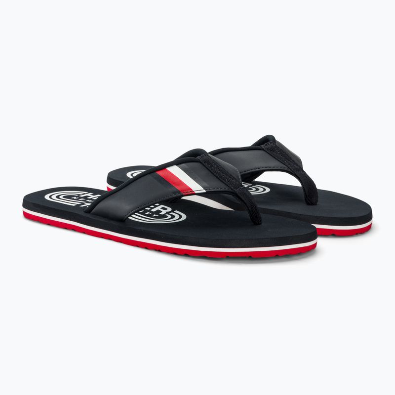 Férfi Tommy Hilfiger Rwb párnázott strandszandál DW5 desert sky flip flopok 4
