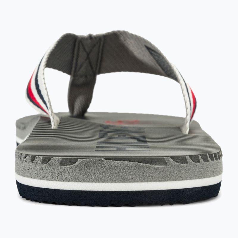 Férfi Tommy Hilfiger Massage Footbed Oly Beach Sandal antik ezüst flip flopok 6