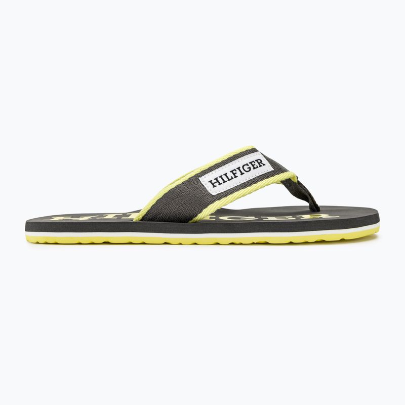 Férfi flop-flop papucs Tommy Hilfiger Patch Beach Sandal dark ash 2