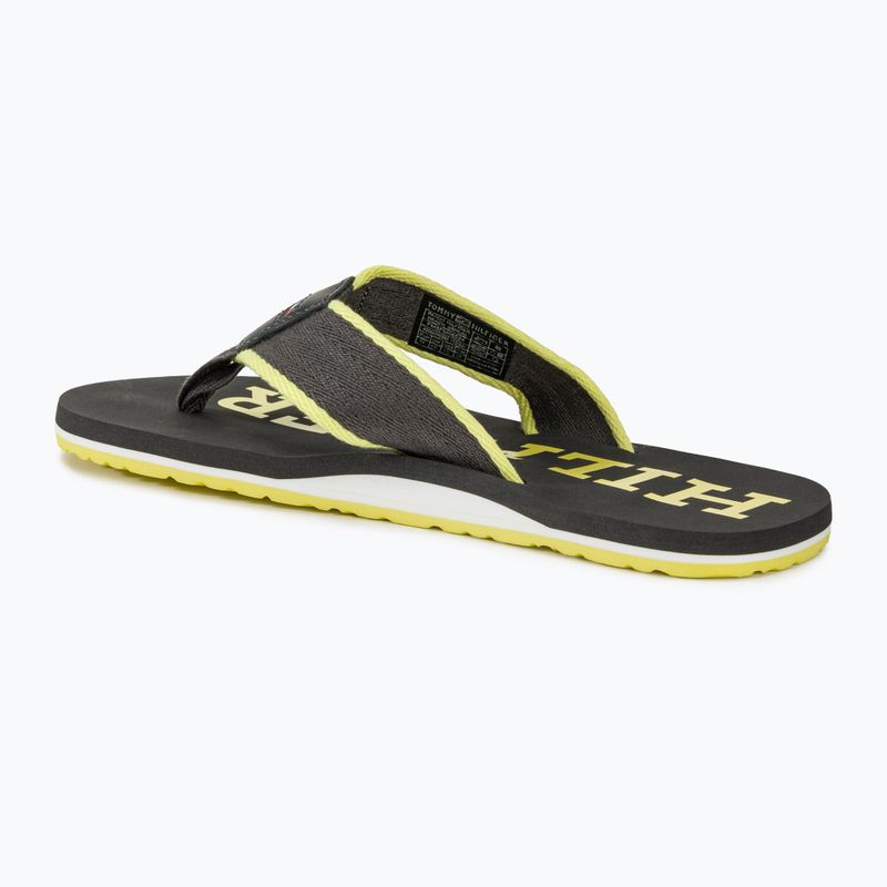 Férfi flop-flop papucs Tommy Hilfiger Patch Beach Sandal dark ash 3